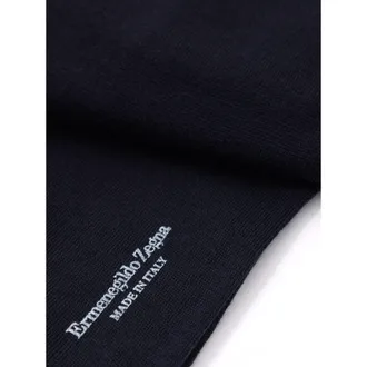 Ermenegildo Zegna Navy Blue Wool Socks Clothing