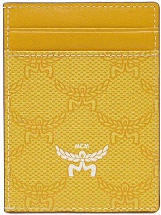 MCM Himmel Card Case in Lauretos in Lemon Gold at Nordstrom