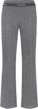 Cambio Faith Ankle Broek met Patroon - Dames - Wijde Broeken - Grijs - XS - Broeken