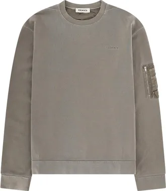 Premiata Cotton Ribbed Crewneck Sweatshirt