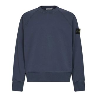 Stone Island Ghost Crew Sweatshirt - Heren - Sweatshirts - Blauw - S - Katoen - Hoodies & sweatvesten