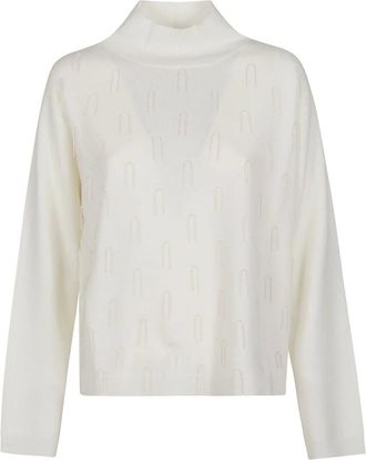 Fabiana Filippi Truien & Vesten, Dames, Wit, S, Coltrui Sweater