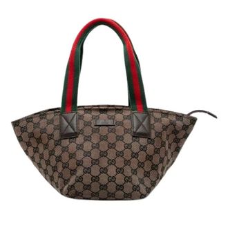 Gucci Pre-owned Handbags, female, Brown, Size: ONE SIZE Pre-owned Vintage Canvas Handbag