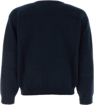Jil Sander Mens Jumper Navy Wool Polypropylene