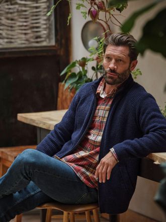 Fat Face FatFace Harwick Navy Zip Through Bomber