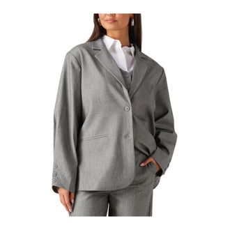 Refined Department Refined Department, Jassen, Dames, Grijs, M, Polyester, Mikky Blazer