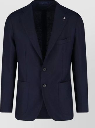 Tagliatore blazer notch lapel patch pockets buttoned cuffs