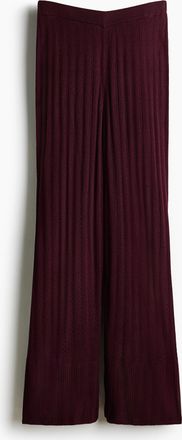 H&M Hose in Pointellestrick - Red