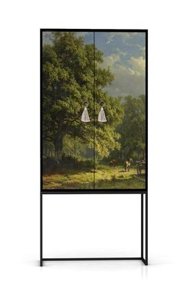 Really Nice Things Armario aparador 2 puertas MDF estampado buc&oacute;lico bosque