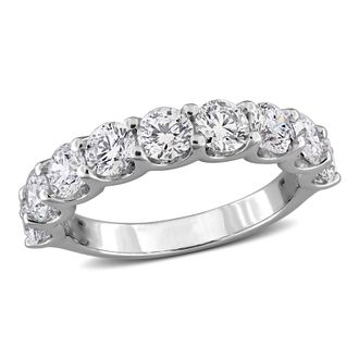 Mimi & Max Created Forever 1/4ct to 2 1/2ct TDW Lab-Grown Diamond Anniversary Band Sterling Silver