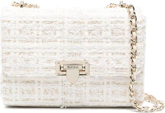 Aspinal of London large Lottie shoulder bag - women - Calf Leather/Fabric - One Size - White