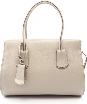 Tod's Beige Leather Tote Bag (Pre-Owned)
