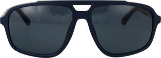 Emporio Armani Stijlvolle Zonnebril - Heren - Zonnebrillen - Blauw - 59 MM - Accessoires