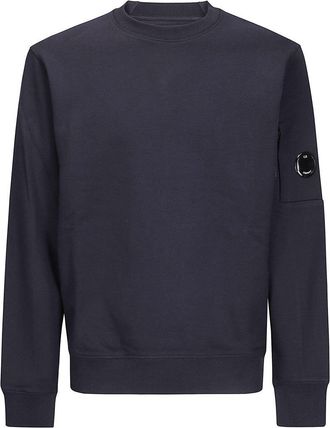C.P. Company Crew Neck Sweatshirt In Diagonal Raised Fleece