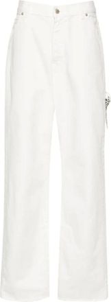 Darkpark Darkpark, Jeans, Dames, Wit, W26, Denim, Loose Fit Carpenter Denim Jeans