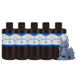 OEM Resina Lavable Con Agua, Alta Precisi&oacute;n, F&oacute;rmula De Bajo Olor, 5 Kg, Color Gris