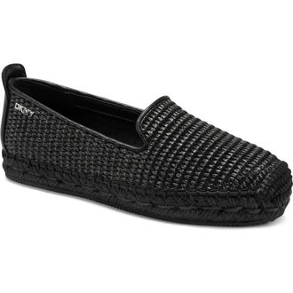 DKNY Mallandra Platform Espadrille Flat in Black Weave at Nordstrom, Size 8.5