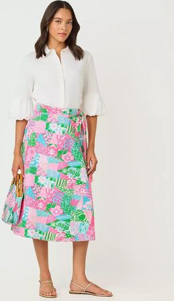 Lilly Pulitzer Constance Reversible Midi Wrap Skirt