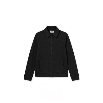 Freddy Felpa full zip con collo a camicia in tessuto effetto tricot