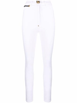 Philipp Plein High waist jegging - Wit