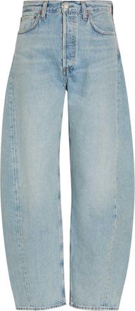 A Gold E Agolde Luna Barrel-leg Jeans - Light Blue - 27 (W27 / UK8-10 / S)