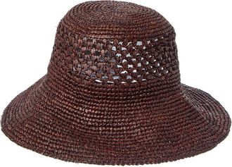 Bruno Magli Floppy Packable Crochet Sun Hat