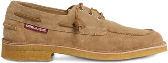 Dsquared2 Neo-klassieke bootschoenen met striksluiting - Beige