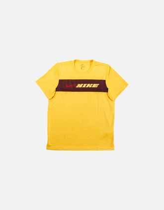 Nike Mens Nike Mens Dri-Fit Yellow Sport Clash Superset Training T-Shirt - Size: 36