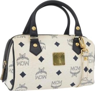 MCM Pre-owned Mini Bags, female, White, Size: ONE SIZE Pre-owned Mini Hand Bag