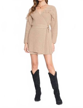 4SI3NNA Estella Knit Sweater Dress In Beige
