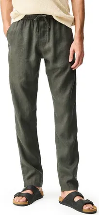 Rodd & Gunn Linen Resort Pants in Bayleaf at Nordstrom, Size Xxx-Large
