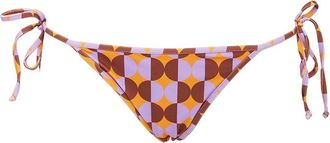 La DoubleJ Omkeerbare Braziliaanse Triangel Bikini Bottom - Dames - Bikinis - Oranje - XS - Badmode