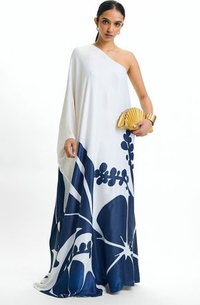 Diarrablu One-Shoulder Satu Dress Ula in Ula Navy at Nordstrom, Size 3X-Large