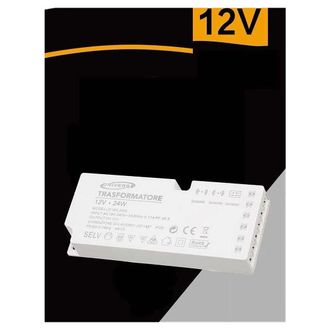Trade Shop Trade Shop Traesio - Trade Shop - Alimentatore Switching Dc12v 24w 2a 6 Uscite 3 Ingresso Sensore Strip Led Qs-24w