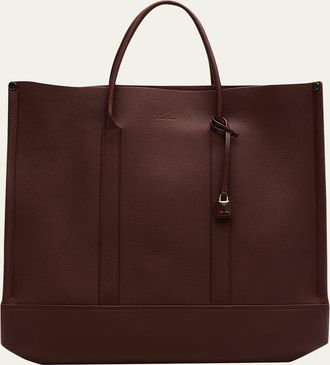 Loro Piana Beam Leather Tote Bag