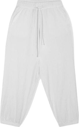 10 Days Broek met enkellengte - Dames - Sweatpants - Wit - M - Katoen - Broeken
