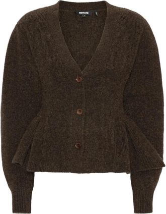 Rotate Cardigan - Dames - Vesten - Bruin - XS - Truien & Vesten