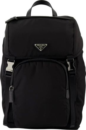 Prada Heren, Tassen, Zwart, Maat: ONE Size Nylon