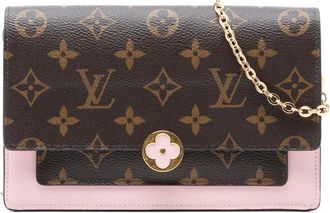 Louis Vuitton 2021-2025 Monogram Flore Wallet On Chain crossbody bag - Marrone