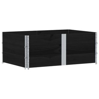 Berkfield Home Garden Planter Black 150x100 cm Solid Wood Pine