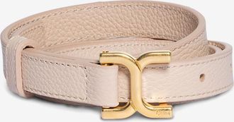 Chlo&eacute; Schmaler G&uuml;rtel aus genarbtem Leder Marcie Small - 18 mm