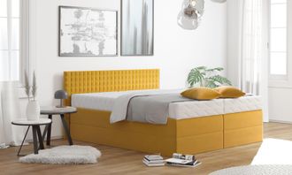 Westfalia Polsterbetten Boxspringbett mit Zierkissen, wahlweise mit Topper