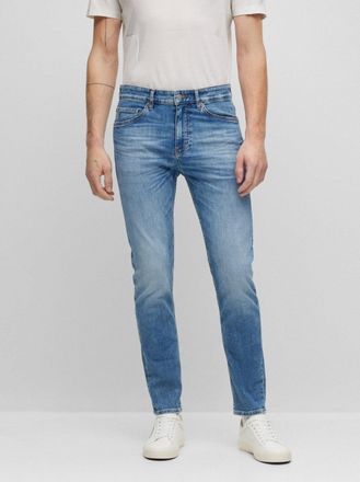 HUGO BOSS Mens Turquoise Aqua Taber Slim Jean - Blue - Size 34W/30L