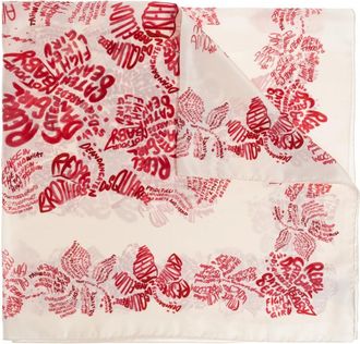 Dsquared2 Silk Scarf - Dames - Zijden sjaals - Beige - ONE Size - Accessoires