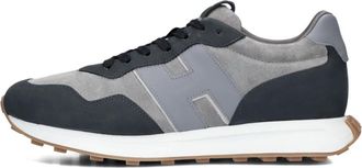 Hogan Heren Lage Sneakers Grijs - Heren - Sneakers - Grijs - 44 1/2 EU - Su&egrave;de - Schoenen