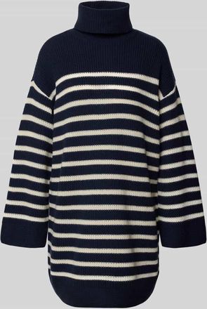 Lauren Ralph Lauren Mini-Strickkleid aus Woll-Kaschmir-Mix Modell AREENA in Marine, Gr&ouml;&szlig;e XXL