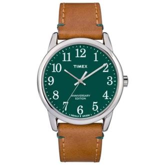 Timex Mens Easy Reader Green Dial Watch
