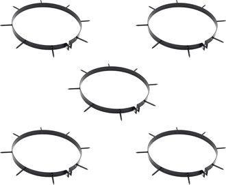 vidaXL Abrazadera De Aerador De C&eacute;sped Con Picos 5 Uds. &Oslash; 320 Mm Acero Vidaxl