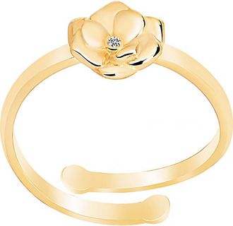 Gabi Rielle Rosebud CZ Adjustable Ring in Gold at Nordstrom Rack