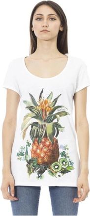 Just Cavalli T-Shirt - Dames - T-shirts - Wit - XL - Katoen - Tops